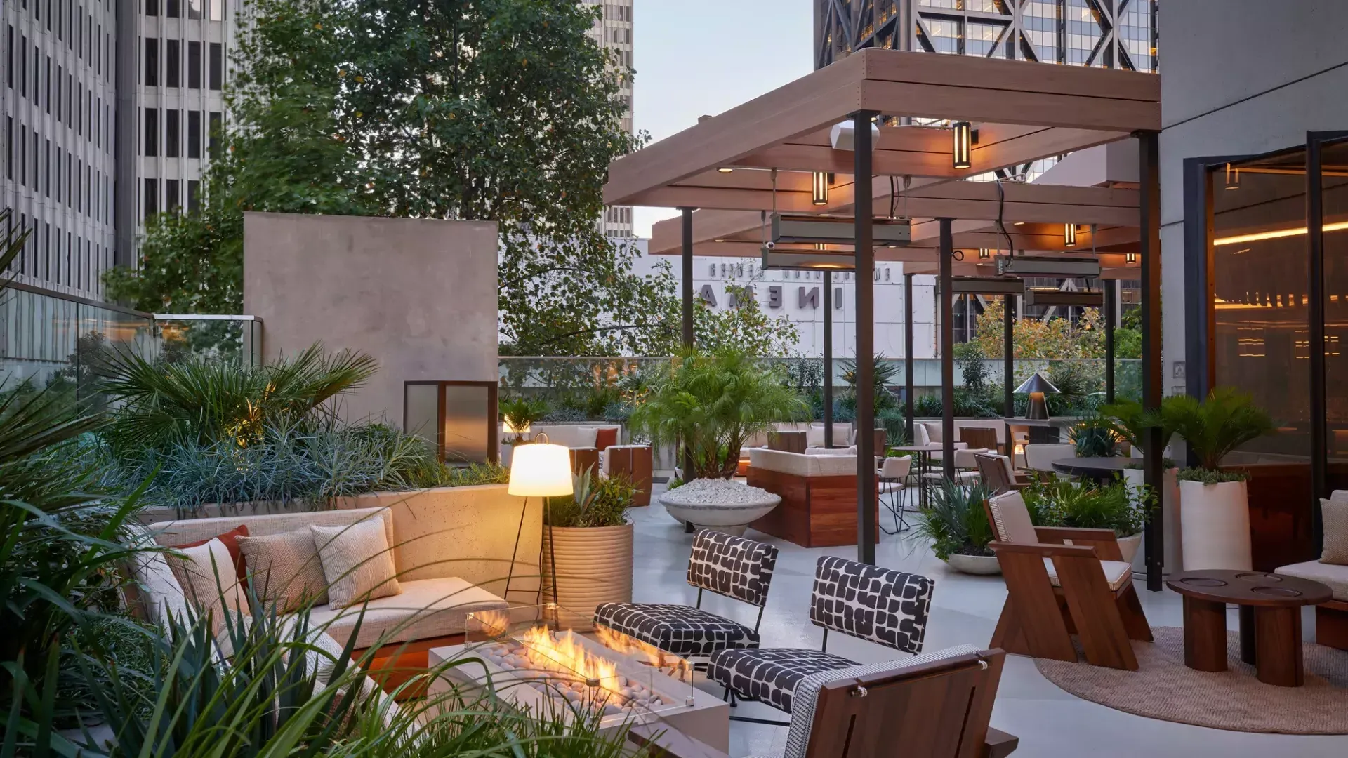 Rooftop lounge at The Jay Hotel
