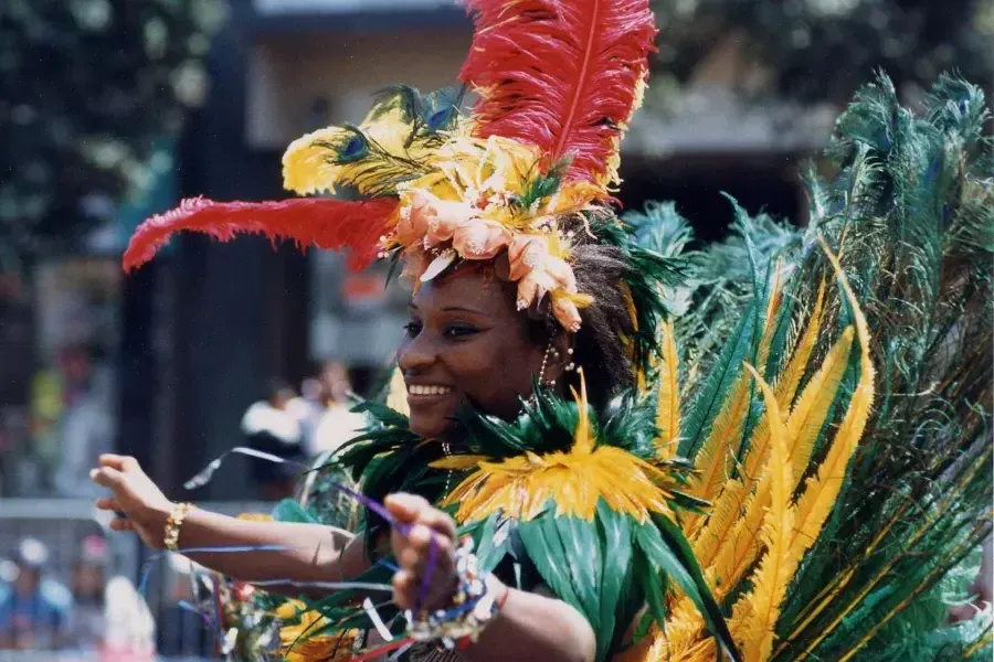 Bailarina en la celebración del Carnaval.