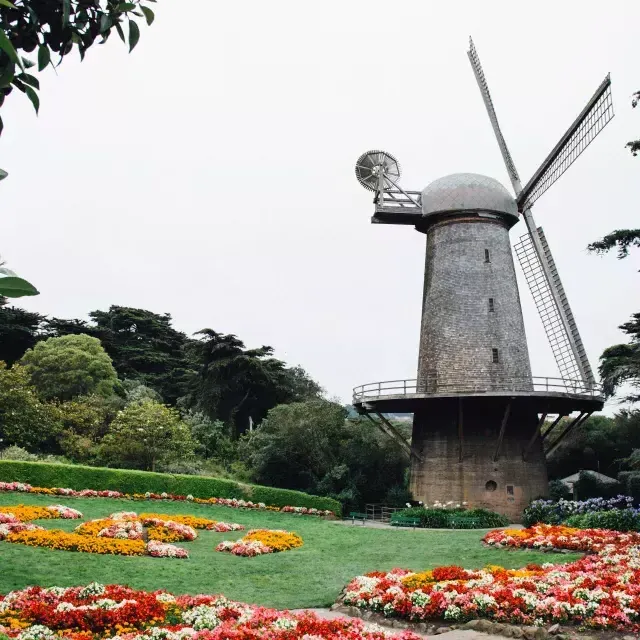 Moulin à vent hollandais dans le Golden Gate Park